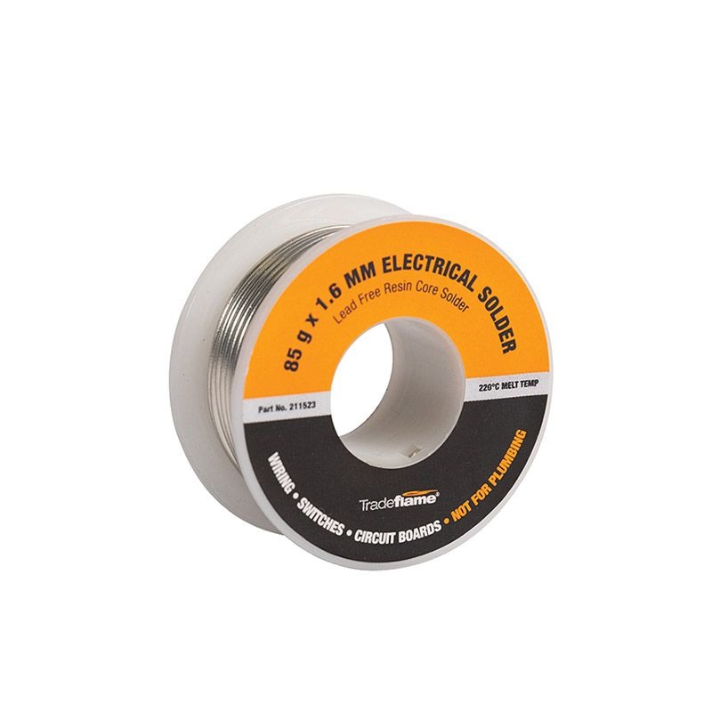 TRADEFLAME - ELECTRICIAL SOLDER 1.6mm RESIN CORE LEAD FREE 85g