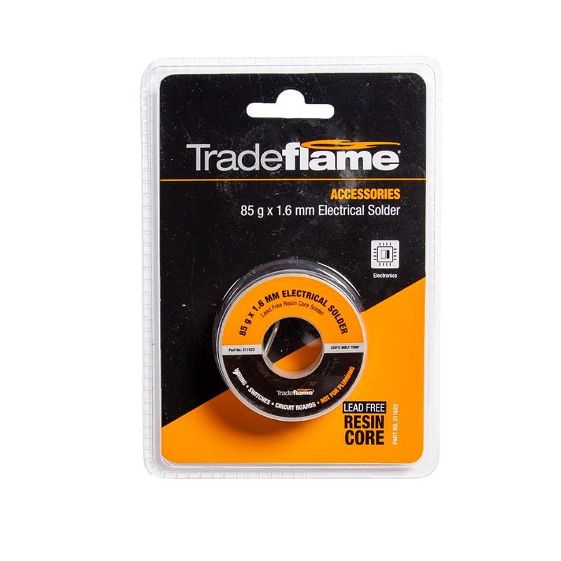 TRADEFLAME - ELECTRICIAL SOLDER 1.6mm RESIN CORE LEAD FREE 85g - Image 2