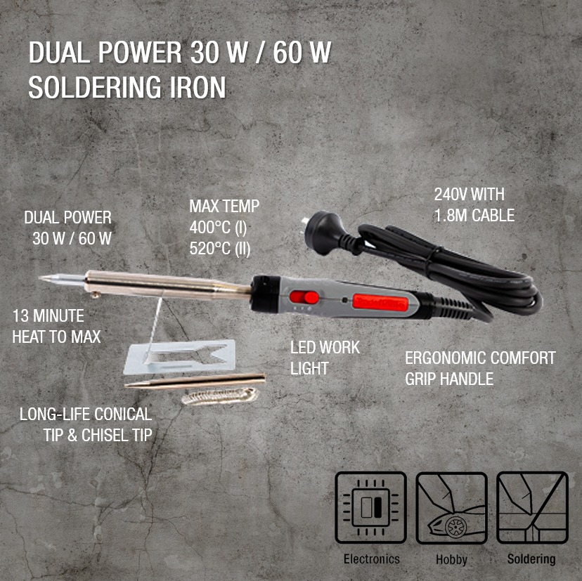 TRADEFLAME - SOLDERING IRON, 240V, 30/60W - Image 3