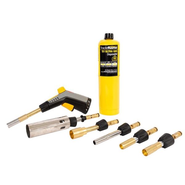 TRADEFLAME - BLOW TORCH KIT, ULTIMATE DELUX, 9 PIECE