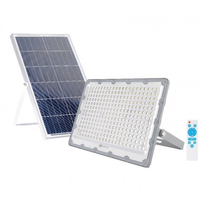 TRADESAVE - LED 25W SOLAR FLOODLIGHT C/W SOLAR PANEL & CABLE 4500lm