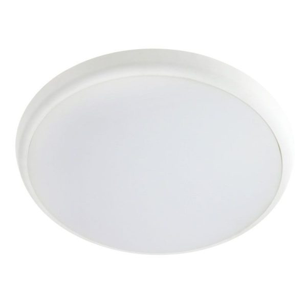 TRADESAVE - LED OYSTER 18W TRICOLOUR IP54 DIMMABLE WHITE 300mm DIA
