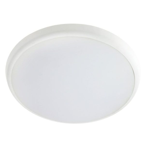 TRADESAVE - LED OYSTER 25W TRICOLOUR IP54 DIMMABLE WHITE 350mm DIA
