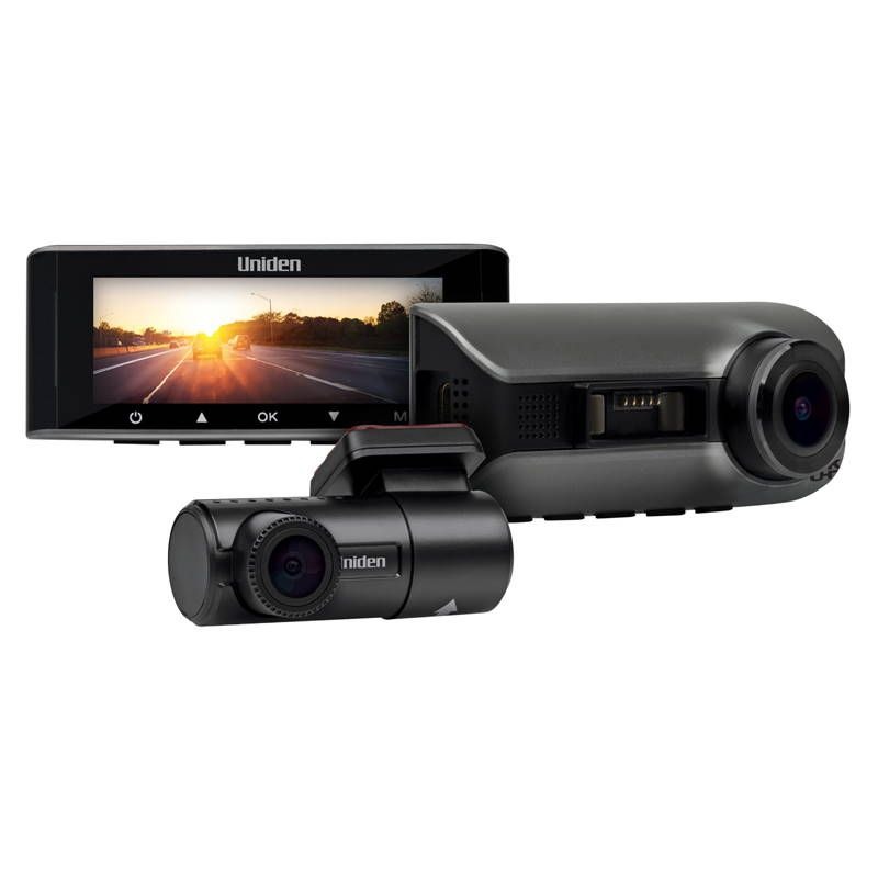 UNIDEN - DASH CAM, 4K, 3.16 WIDE SCREEN FULL HD REAR CAMERA, WIFI