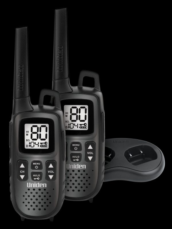 UNIDEN - UHF 2-WAY RADIO 1.5-WATT, 80CH TWIN PACK W/CHARGING POD [2]