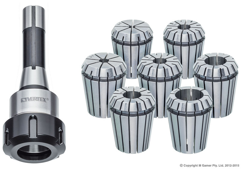 ER40 R8 7Pce Set (7/16''X20)
