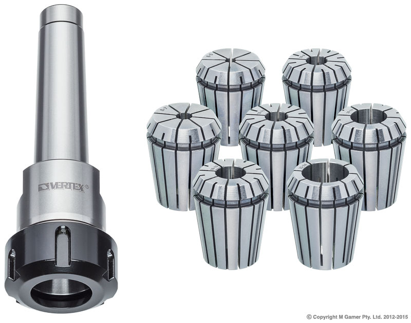 Vertex - ER40 MT3I 7 Pce Set (1/2" x 12)