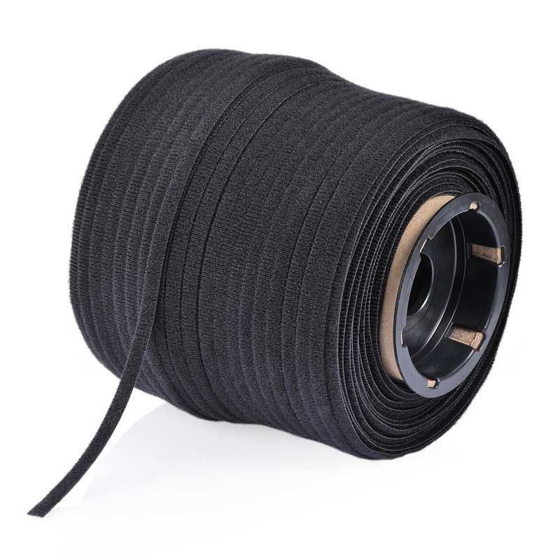 VELCRO - ONE-WRAP CONTINUOUS BLACK 6mm x 182.5m ROLL