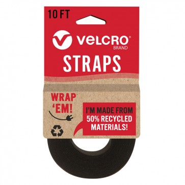 VELCRO - VELCRO ECO WRAP BLACK ROLL 2.5cm x 3m ROLL