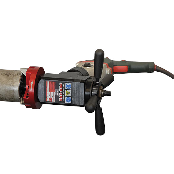 ITM PRO5 PIPE BEVELLER KIT, WITH METABO MOTOR, CAP: 32MM ID - 114MM OD