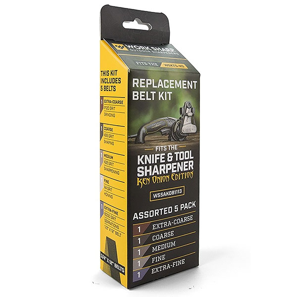 WORKSHARP REPLACEMENT BELT PACK, 5PCE ASSORTED, T/S WSKTS-KO
