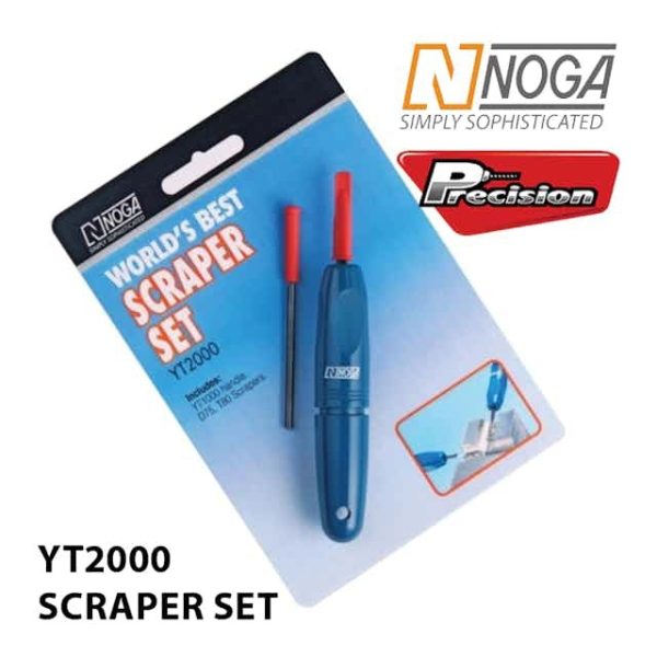 NOGA SCRAPER SET YT HANDLE D75 & T80 SCRAPERS