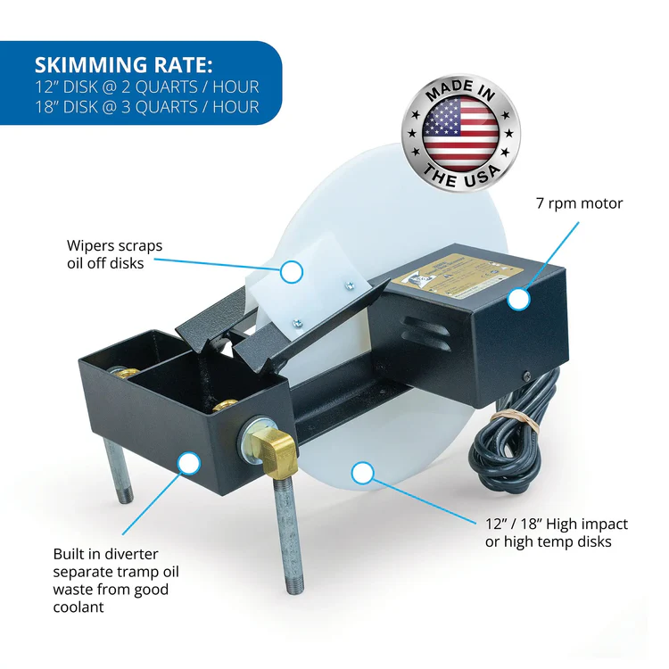 Zebra Oil Disk Skimmer 300mm Dia complete with Diverter/seperator box 240VAC - Image 5