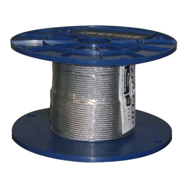 ZIP-CLIP - ZIP-CLIP CABLE 200m REEL 120kg SWL, YELLOW