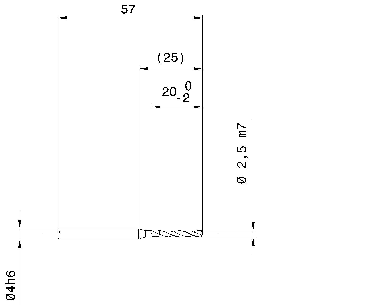 Guhring 5 x D ratio drill thru cool Carbide Fire Coated - Image 2