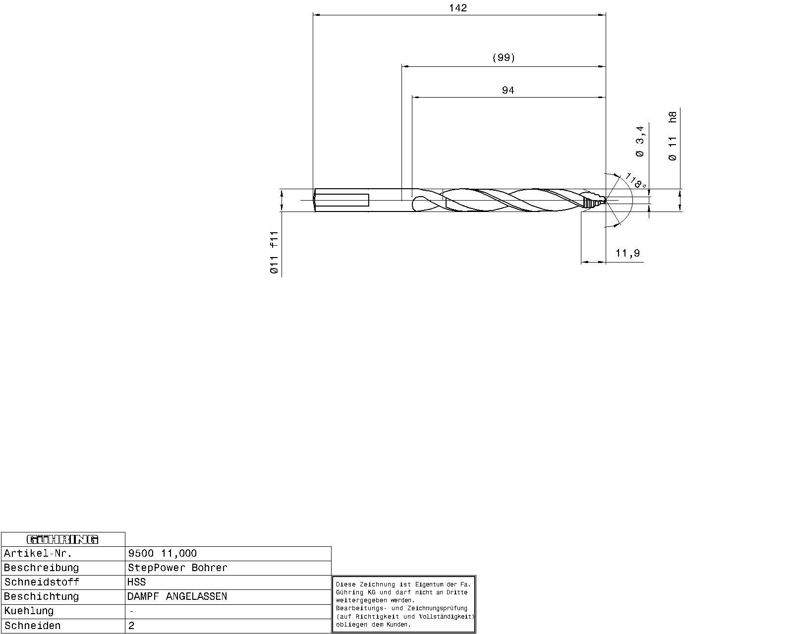 Guhring Step Power Drill HSS - Image 2