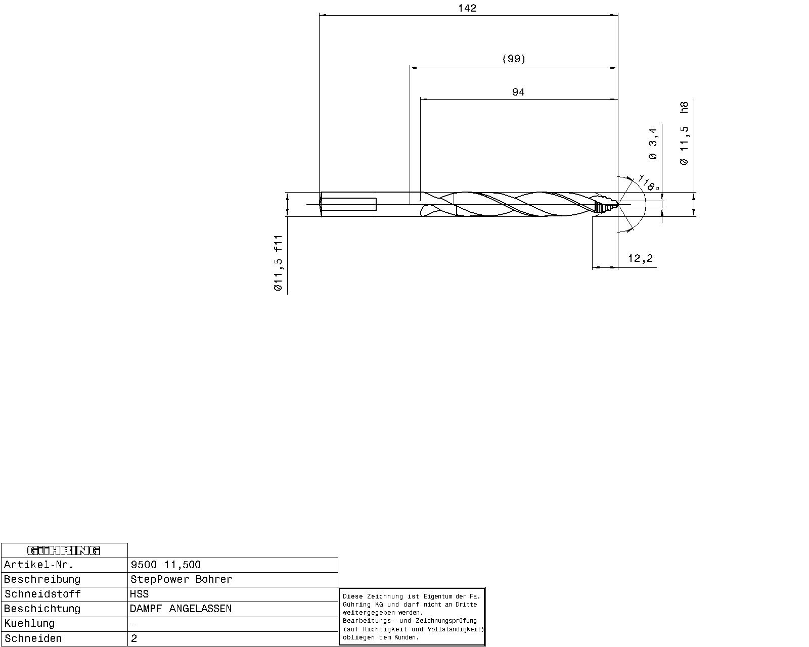 Guhring Step Power Drill HSS - Image 2