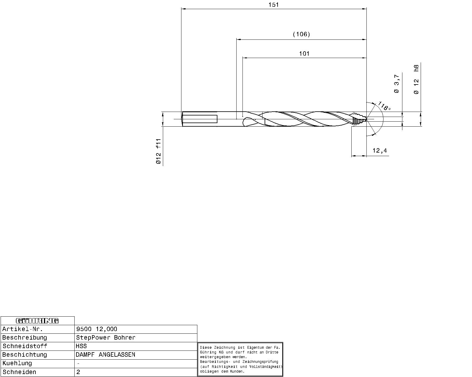 Guhring Step Power Drill HSS - Image 2