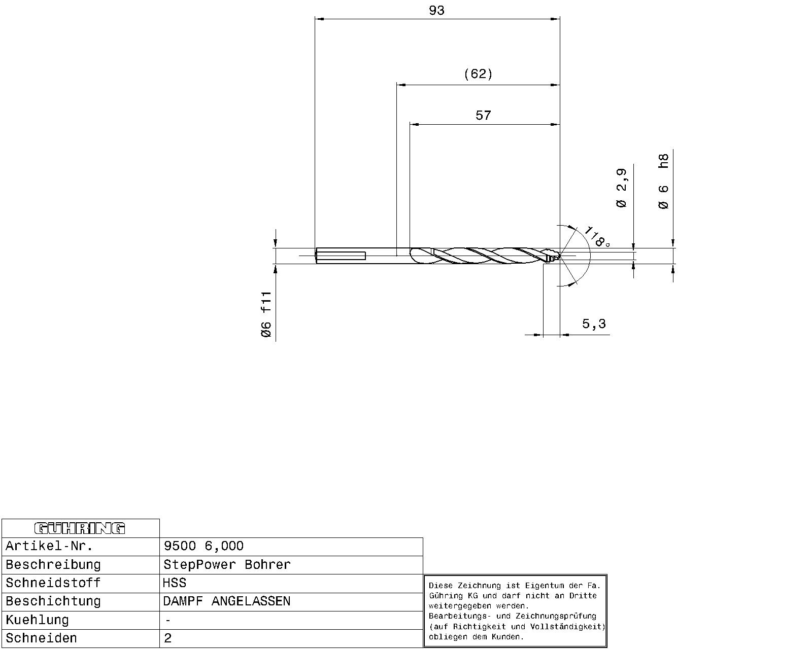 Guhring Step Power Drill HSS - Image 2