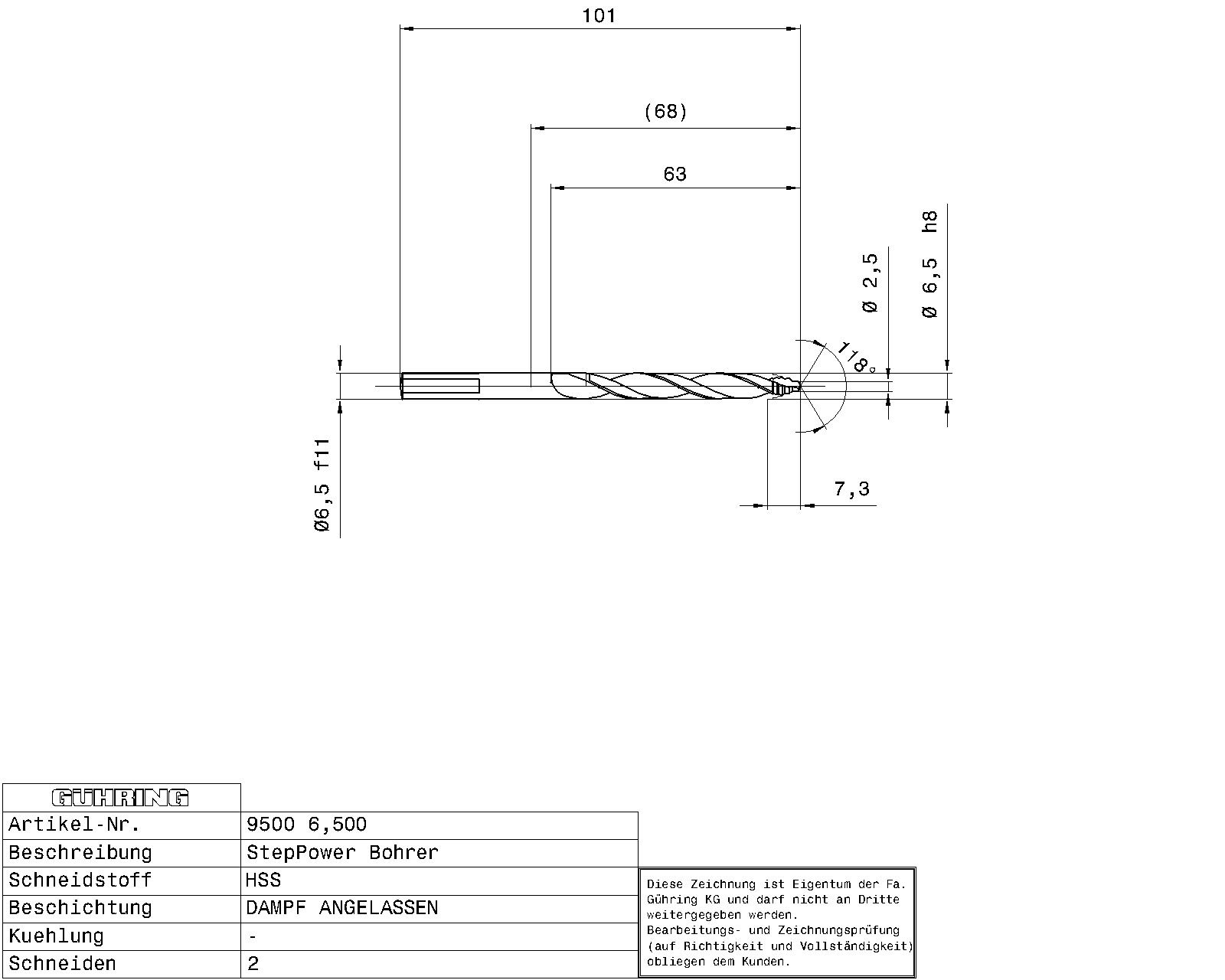 Guhring Step Power Drill HSS - Image 2