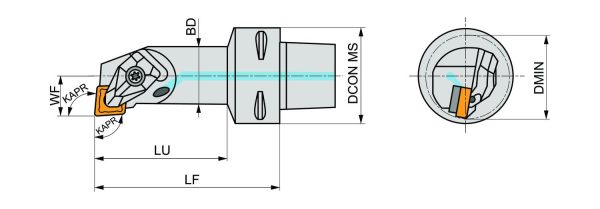 PRAMET C4-DCLNL-17090-12 Turning C holders Int & Ext - Image 2