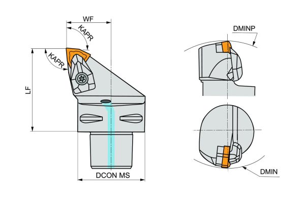 PRAMET C4-DWLNR-27050-06 Turning C holders Int & Ext - Image 2