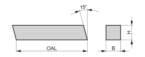 DORMER 15X15X200A:T2000S HSS/HSCo Ground Tool Bits - Image 2