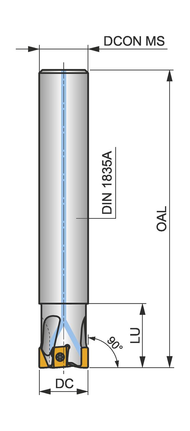 PRAMET 32A3R042A32-SLN12X-C Milling cutters with clamping by screw - Image 2