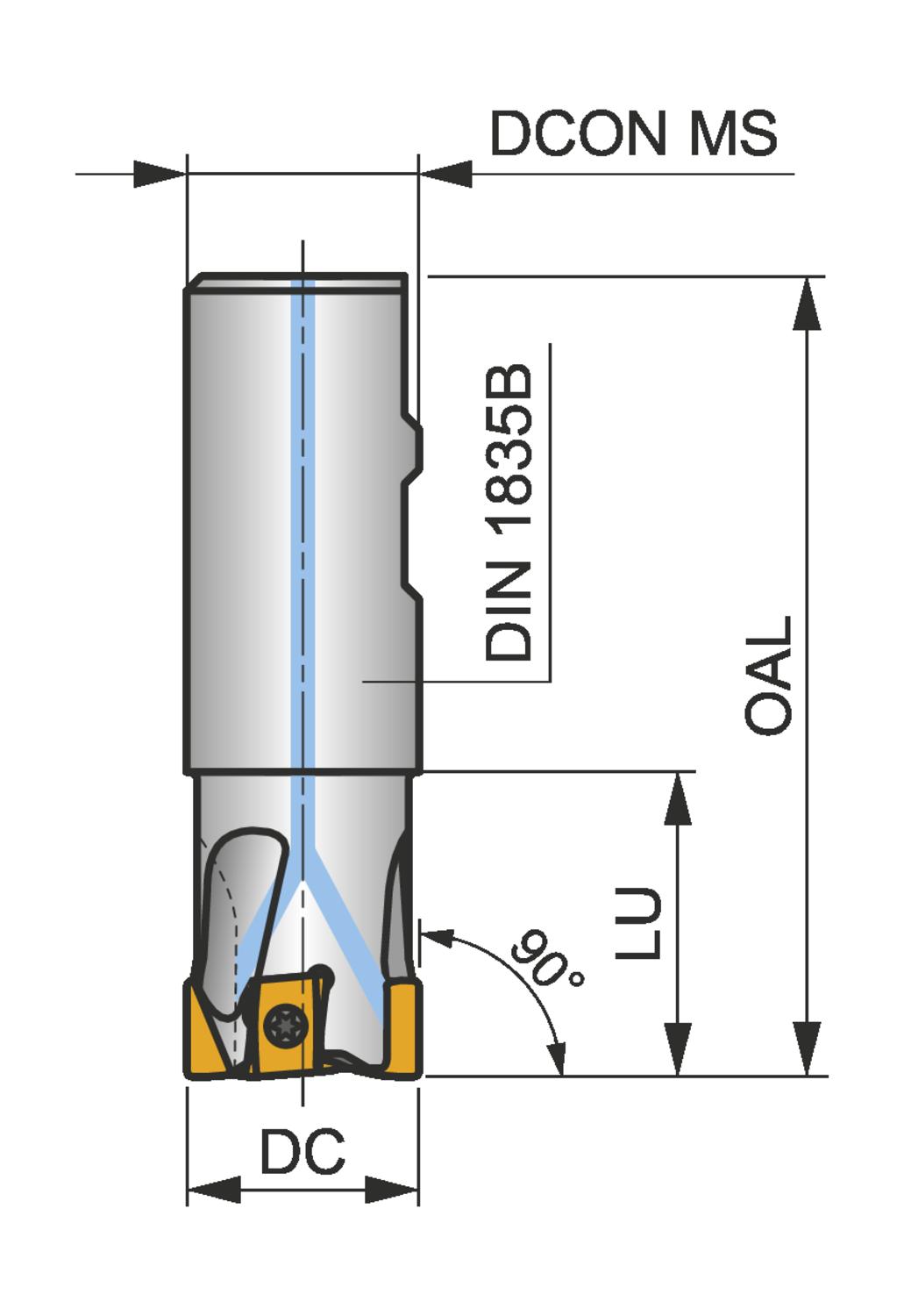 PRAMET 32A3R042B32-SLN12X-C Milling cutters with clamping by screw - Image 2