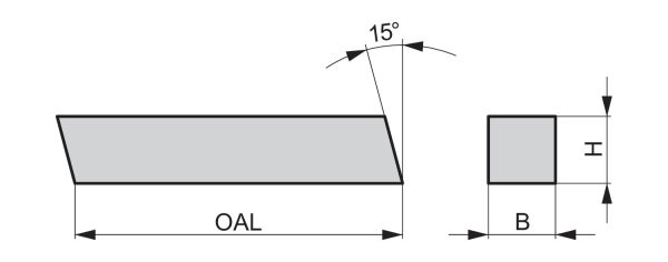 DORMER 8X8X160A:T2000S HSS/HSCo Ground Tool Bits - Image 2