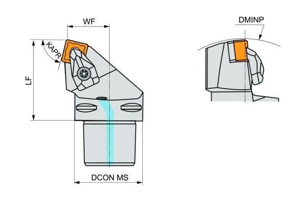PRAMET C4-DSRNR-22050-12 Turning C holders Int & Ext - Image 2