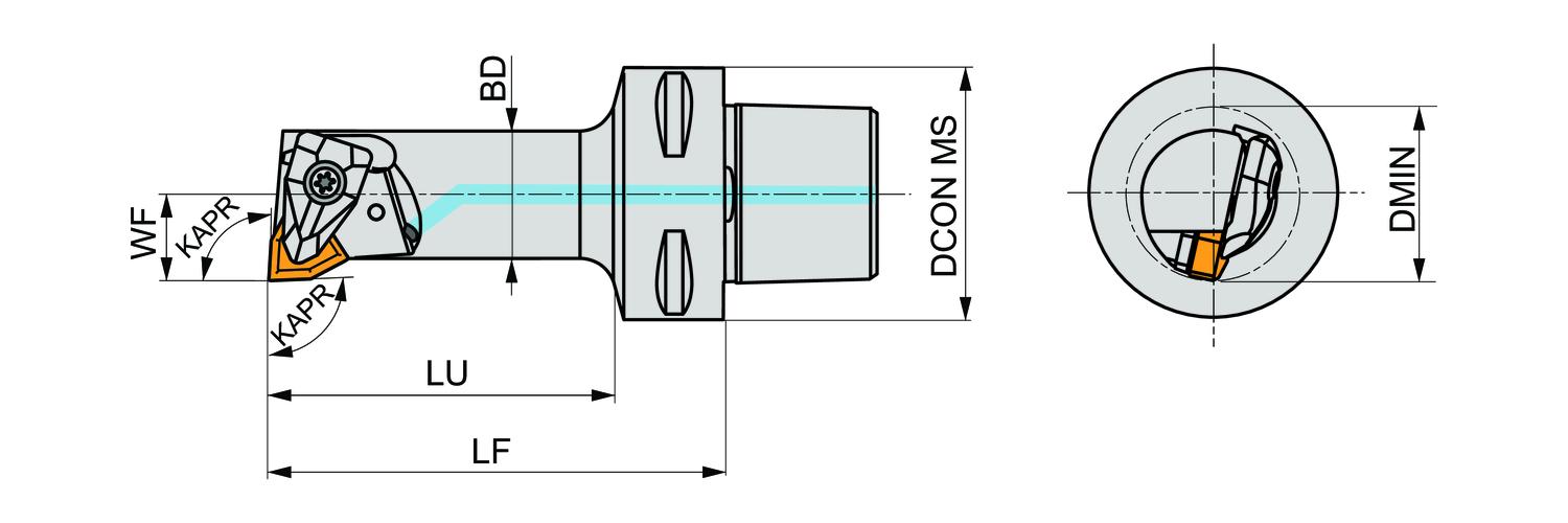 PRAMET C4-DWLNR-13075-06 Turning C holders Int & Ext - Image 2