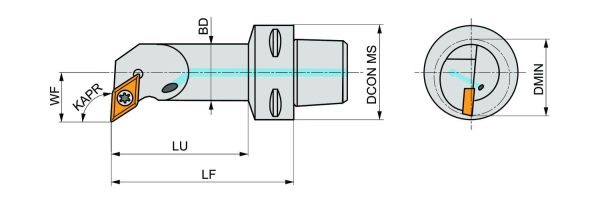 PRAMET C4-SDUCL-13080-11 Turning C holders Int & Ext - Image 2
