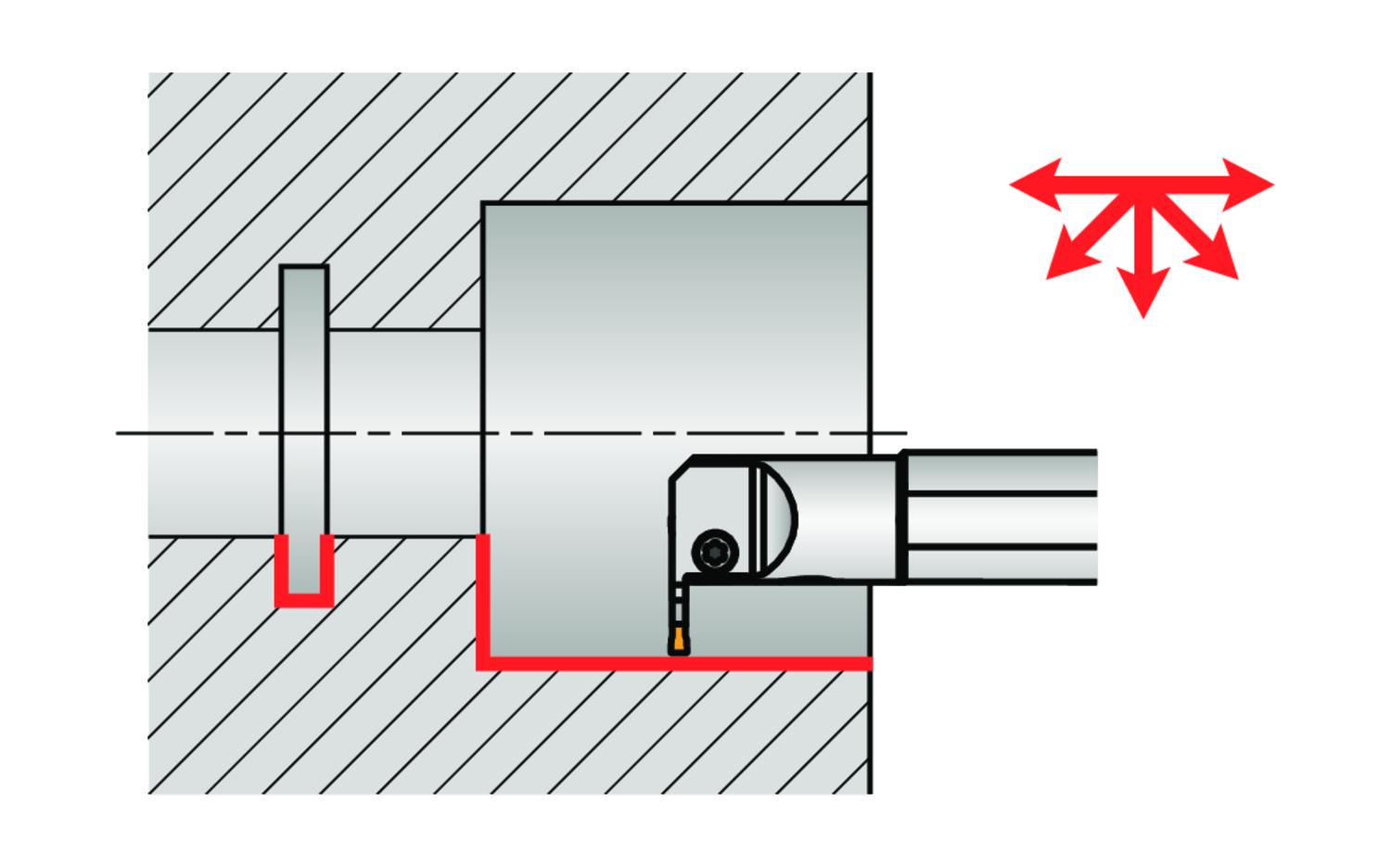 PRAMET GL3-A32SGL-06-40 Turning holders for parting, grooving and copy turning - Image 4