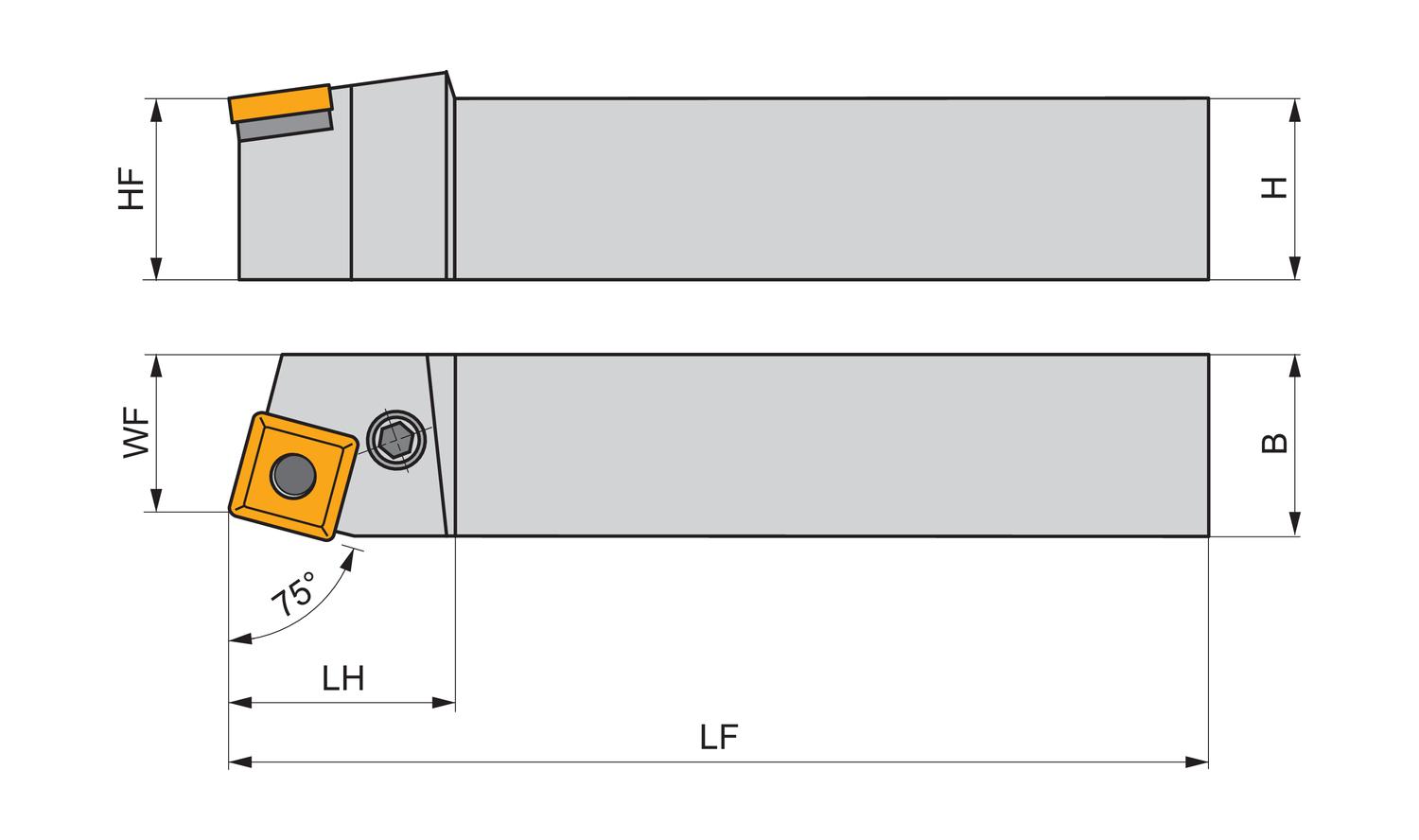 PRAMET PSBNR 5050 T 2512 Turning holders external - Image 2