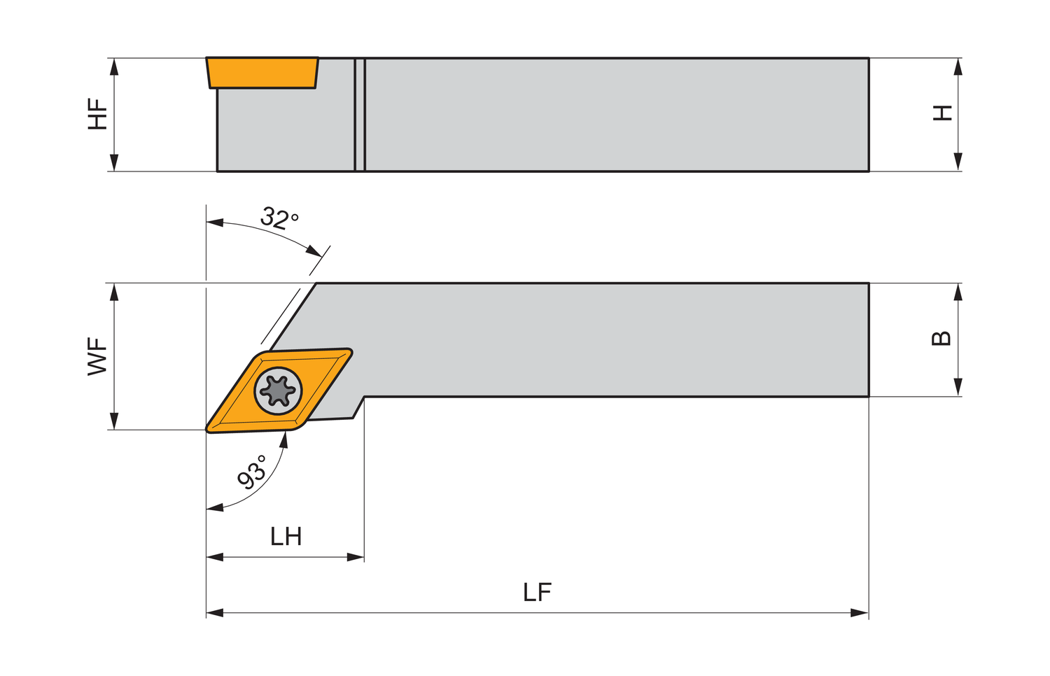 PRAMET SDJCR 1616 K 11-S Turning holders external - Image 2