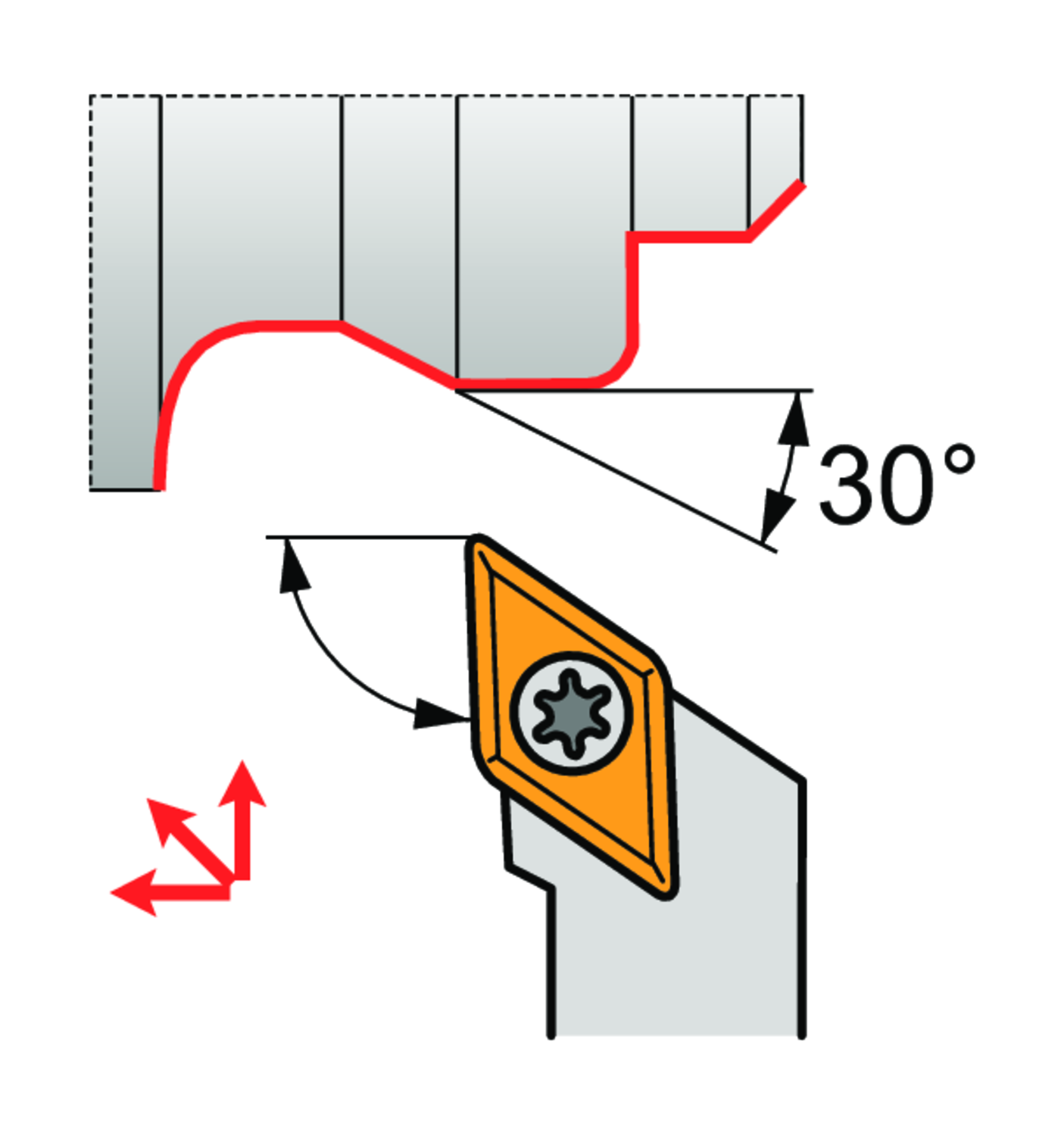 PRAMET SDJCR 1616 K 11-S Turning holders external - Image 4