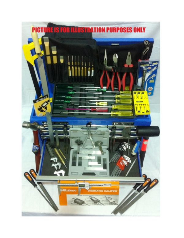 APPRENTICE TOOL PACKAGE SELECTED ASSORTED TOOLS to suit apprentice fitter & machinist