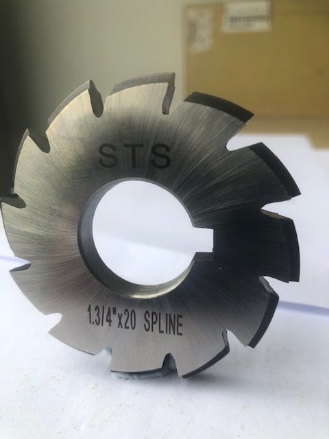 INVOLUTE SPLINE CUTTER HSS - M35 AGRIC. PTO - 1 3/4"x 20 Spline (12/24DP 30°PA No.6 ) 1" bore