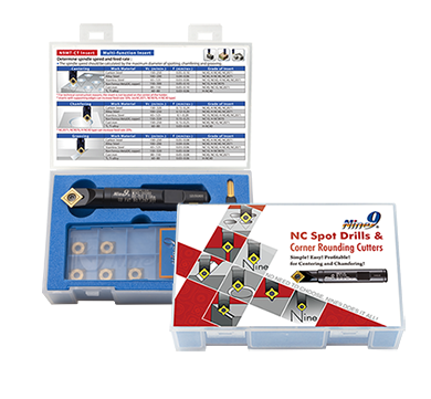 Nine9 - Starter package with 6 pcs TiAlN inserts & Key N9MT11T3CT-NC40 NC40 Grade carbide : Wiper design, universal grade for all unhardened steel. Each insert has 4 cutting edges.