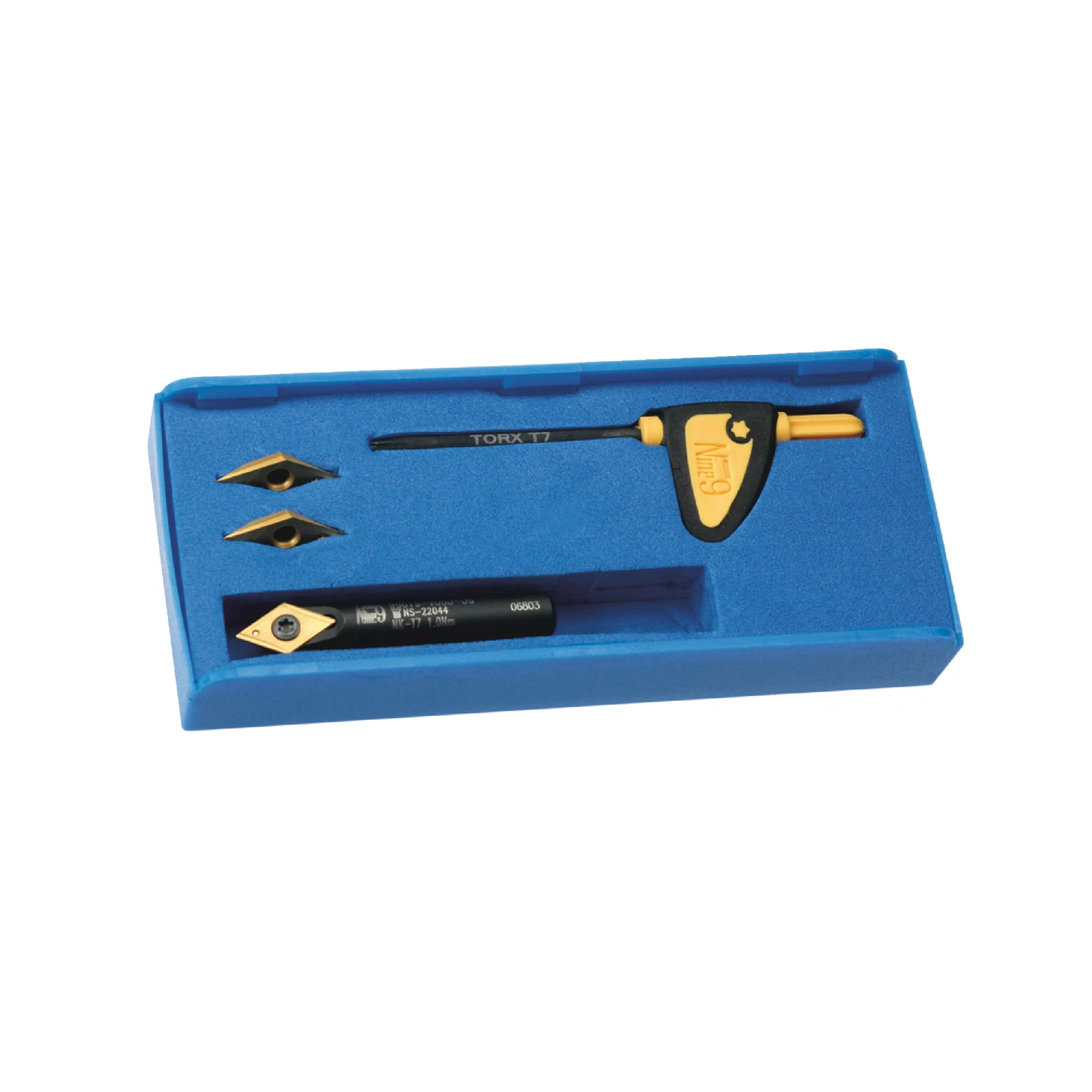 Nine - 00-99619-V060-03K-32 60° ENGRAVING KIT 6mm HOLDER x 40mm LONG WITH 3 x 60° INSERTS (NC2032)