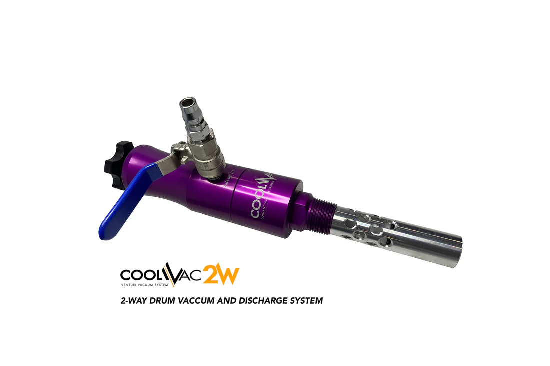 COOLVAC-2W is a fast and efficient 2-WAY system (Vacuum and Discharge) to remove and refill coolants. (suction rate at 45L/PMIN at 50PSI) - Image 2