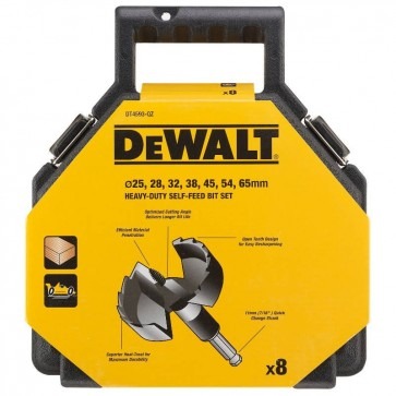 DEWALT - DRILL BIT SET, FORSTNER WOOD 8PCE SELF FEED