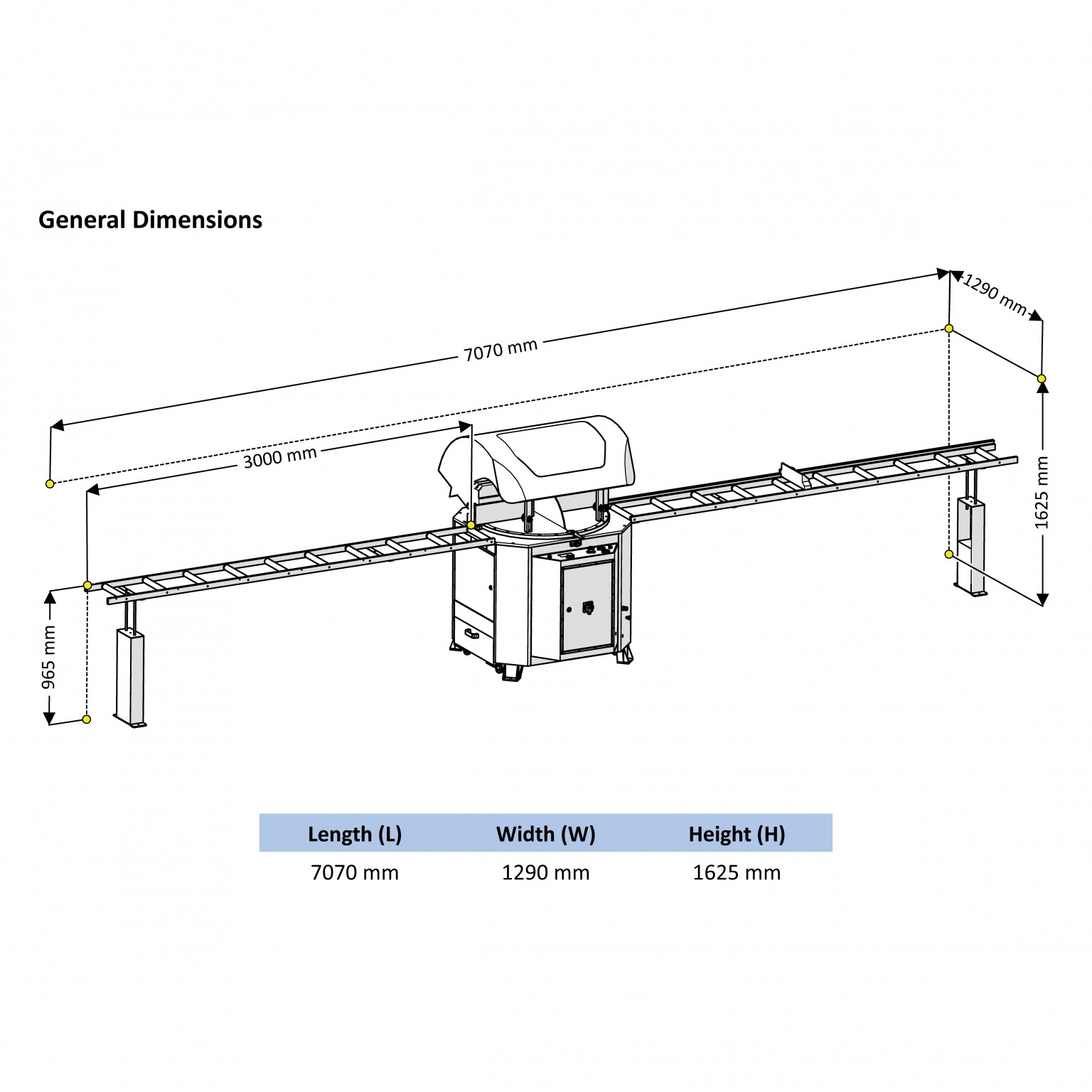 Brobo OMRM 125 PRO Aluminium Upcut Saw - Image 3