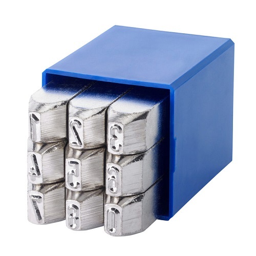 GRAVUREM STAMPS NUMBER HEAVY DUTY 9 PC SET EE 15mm