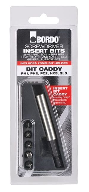 Bordo - Screwdriver Insert Bit and Bit Holder Caddy