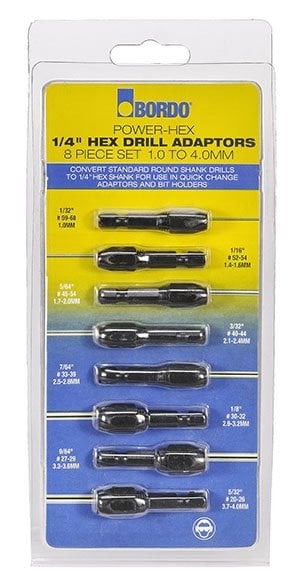 Bordo - Drill Adaptor Metric Set