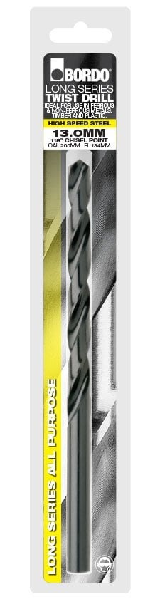 Bordo - 3mm HSS Long Series Drill - Clam