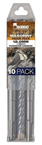 Bordo - 10 x 160mm SDS+ Trade pack