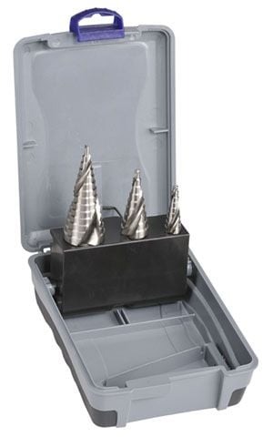 Bordo - HSS Spiral Flute Step Drill Set - Metric